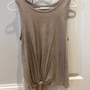 Bottom tie tank top